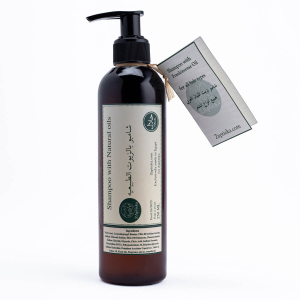 Šampūns ar dabīgām eļļām un vīraka ēterisko eļļu visiem matu tipiem apjomam un spīdumam "Shampoo with Natural Oils & Frankincense Essential Oil"